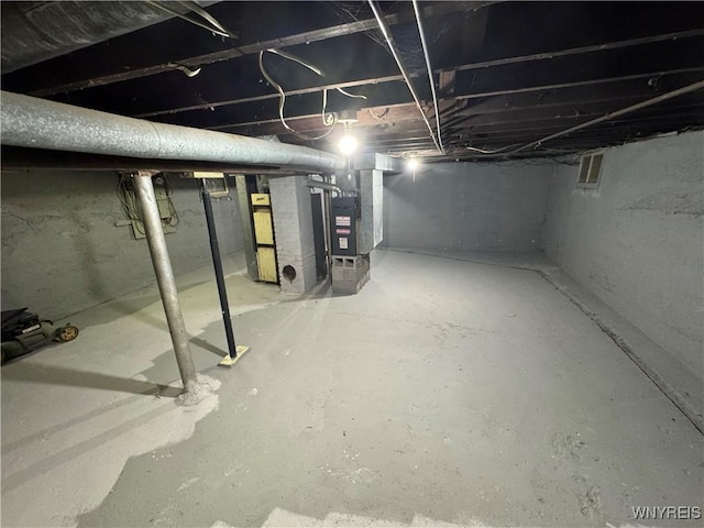 view of basement