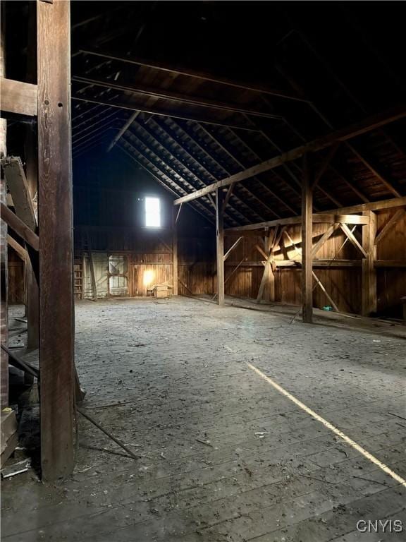 view of attic