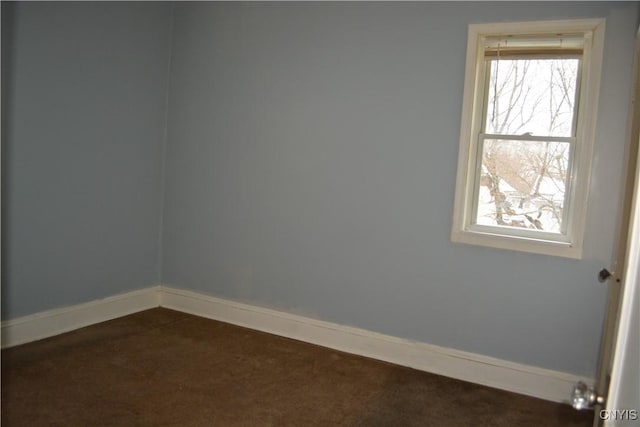 view of carpeted empty room