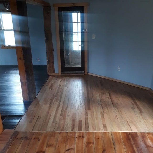 foyer featuring wood-type flooring