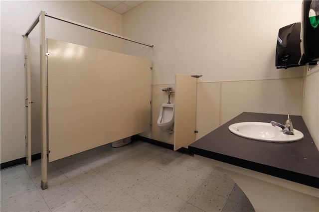 248 W Ave, Clarkson, NY 14420 - bathroom with tile patterned floors and vanity