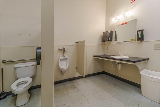 bathroom with toilet and sink