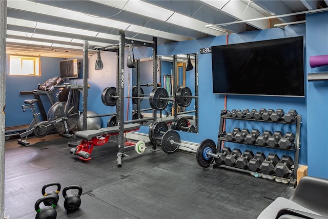 view of exercise room