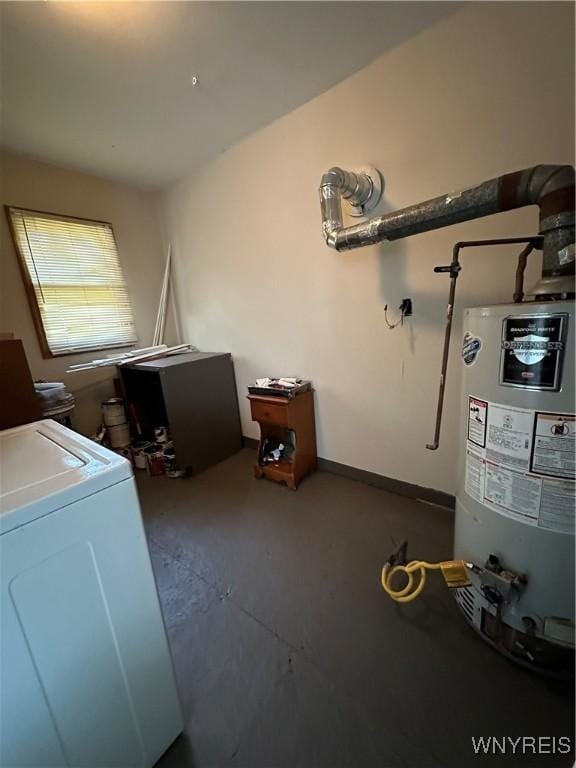 580 S Ogden St, Buffalo, NY 14206 - washroom with washer / clothes dryer and water heater