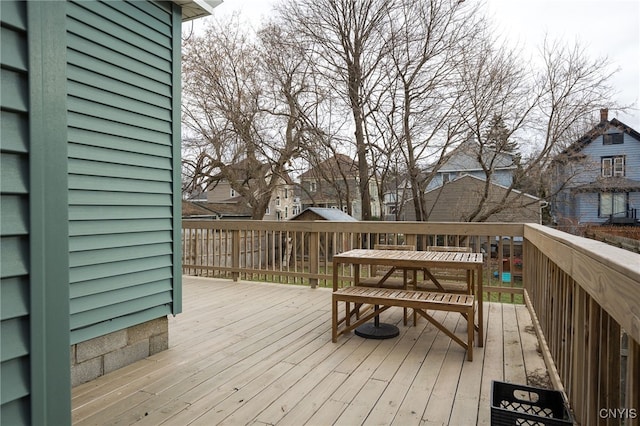 view of wooden terrace