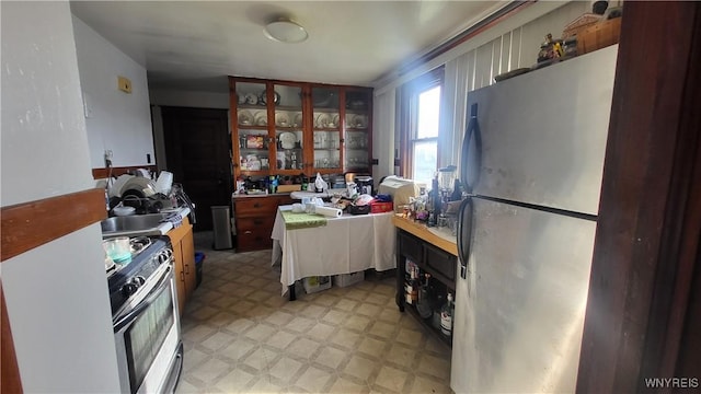 kitchen with stainless steel appliances