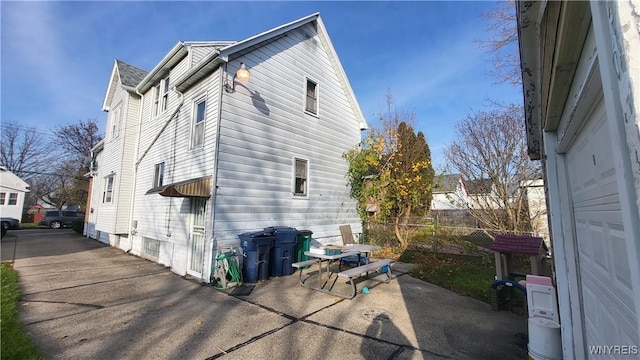 view of side of property