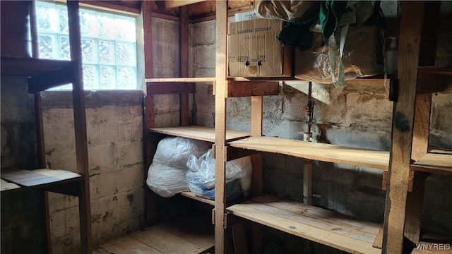 view of storage room