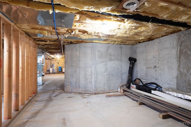 view of basement