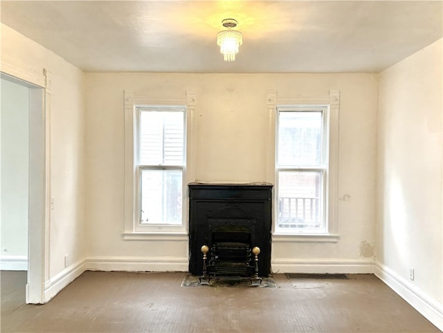 view of unfurnished living room