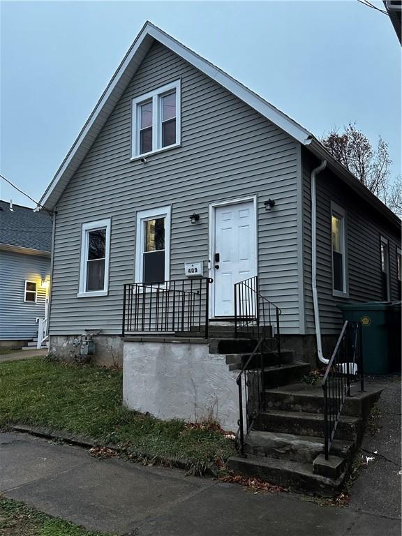 view of bungalow-style home