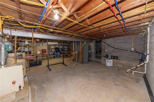 view of basement