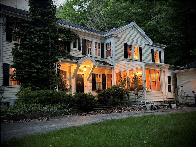 1470 State Route 19, Middlebury, NY 14591 - view of front of house featuring a sunroom