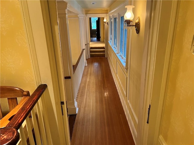 1470 State Route 19, Middlebury, NY 14591 - hall with dark wood-style flooring