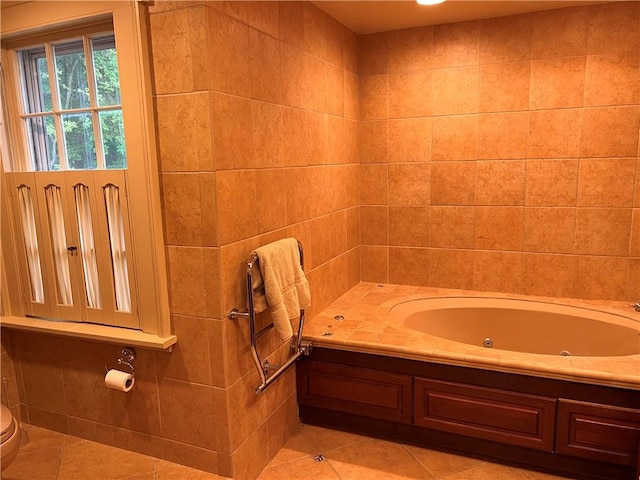 1470 State Route 19, Middlebury, NY 14591 - full bathroom featuring tile patterned flooring and a jetted tub