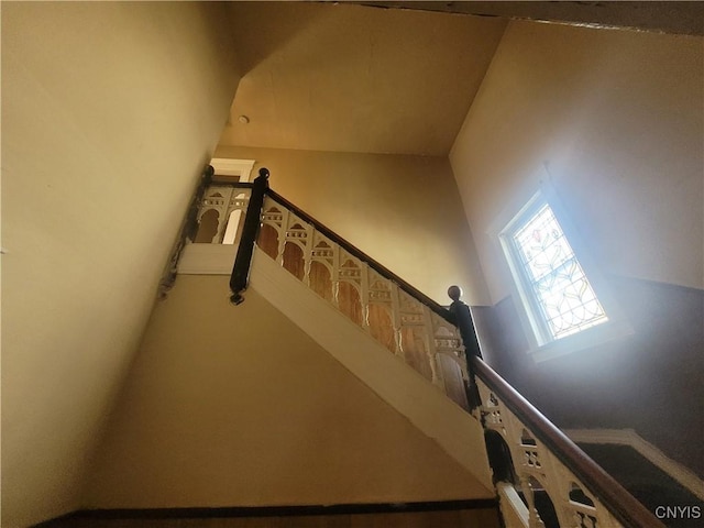 view of stairway