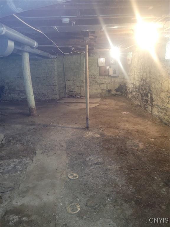 view of basement