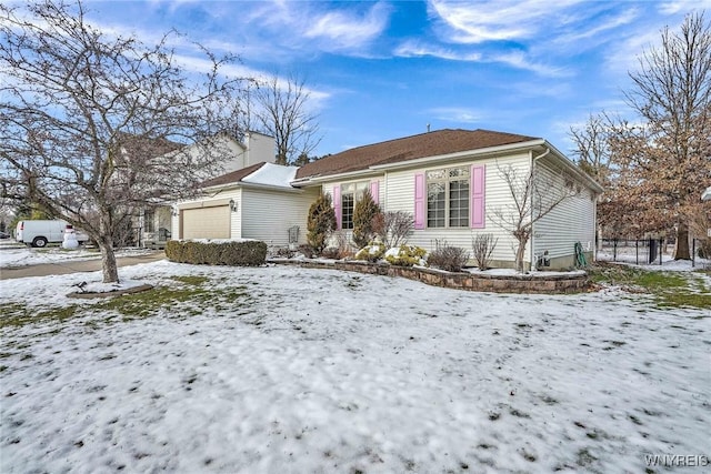 view of front of home featuring a garage