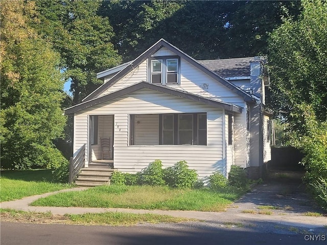 view of bungalow-style home