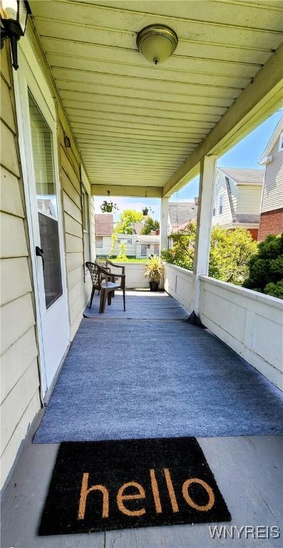 view of patio with covered porch