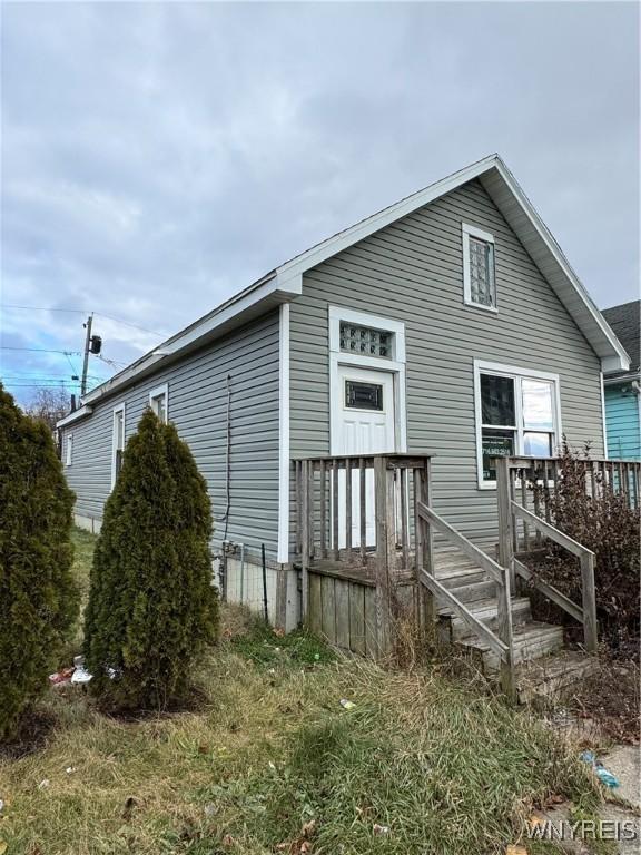 view of rear view of property