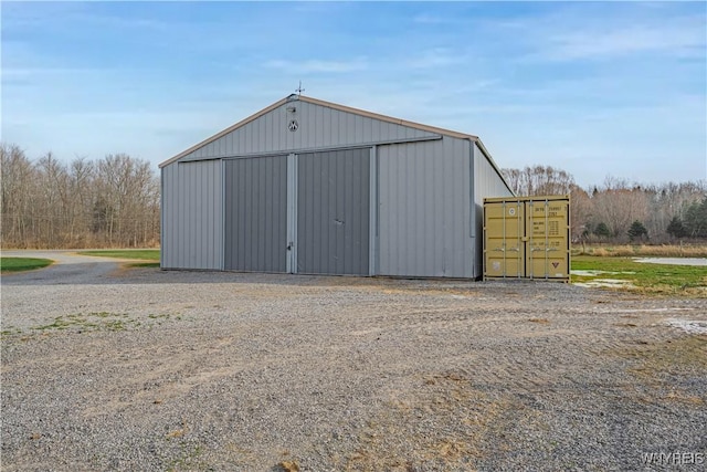 view of outdoor structure