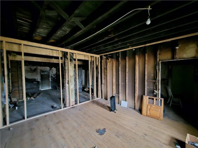 view of basement