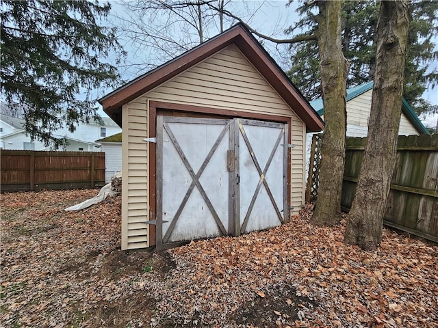 view of outbuilding