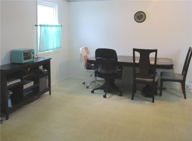 view of office area