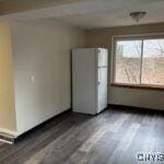 interior space with dark hardwood / wood-style floors