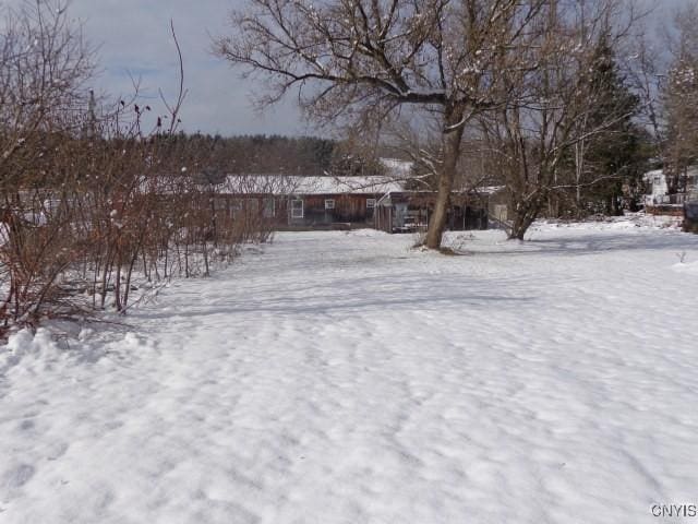 view of snowy yard