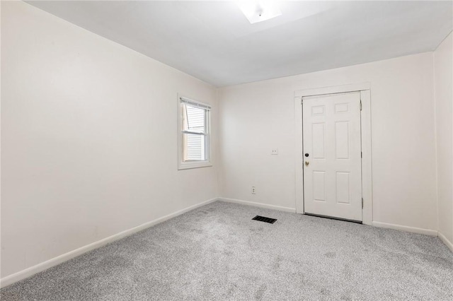 view of carpeted empty room