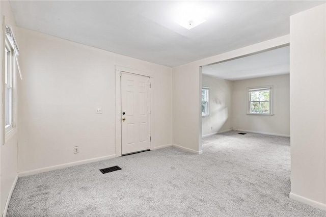 view of carpeted empty room