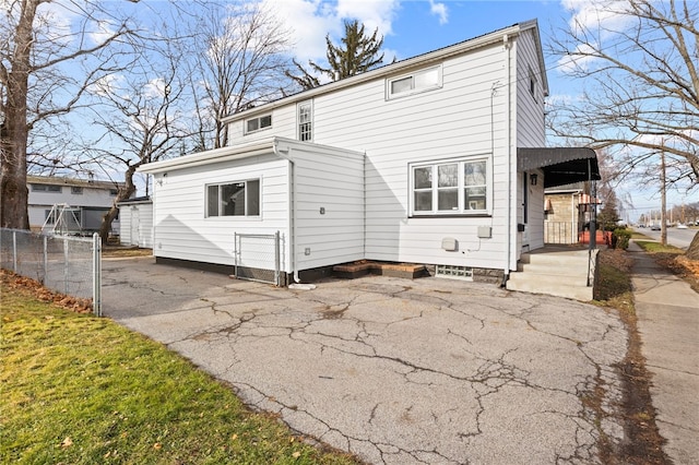 view of rear view of property