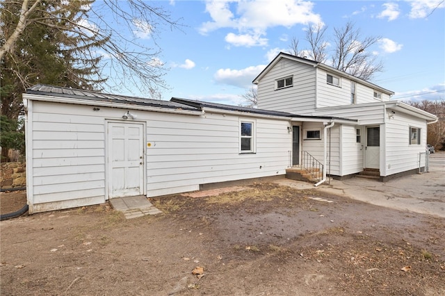 view of back of property