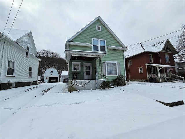 view of front of home featuring a porch