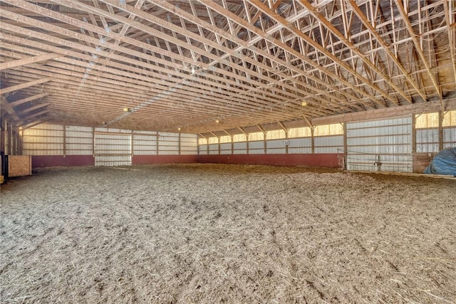 view of horse barn