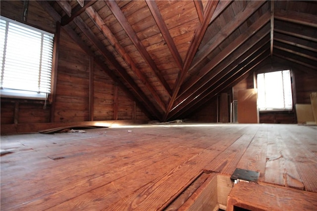 view of attic