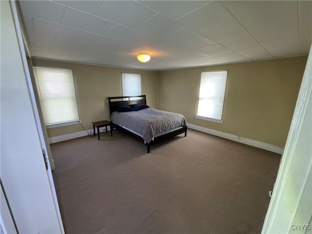 bedroom with carpet