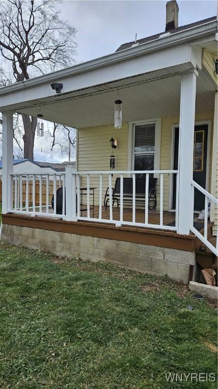 view of rear view of property