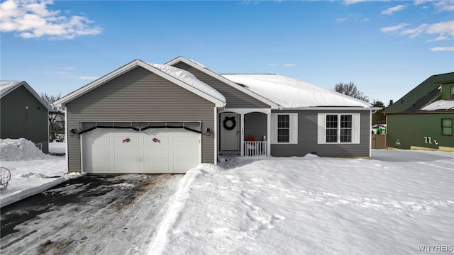 ranch-style house with a garage