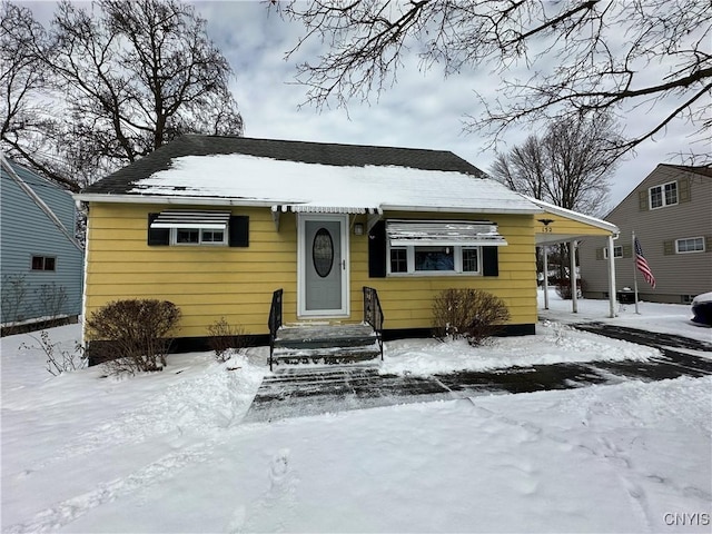 view of bungalow-style house