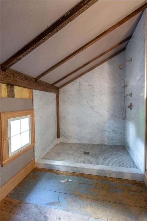 interior space featuring a shower