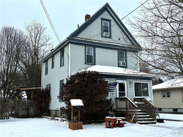 front facade with cooling unit