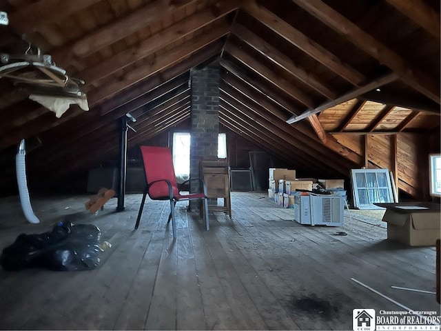 view of attic