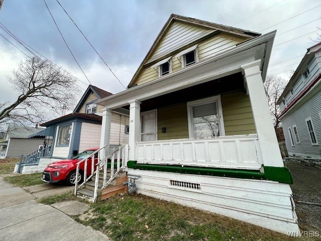 bungalow with covered porch