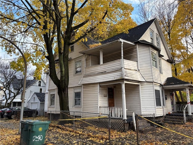 view of front of house with a porch