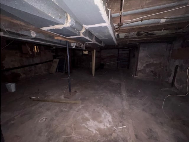 view of basement