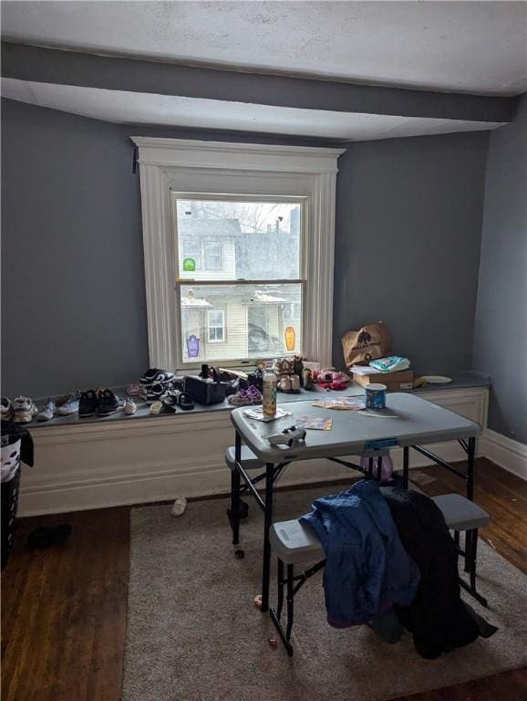 dining room featuring wood-type flooring