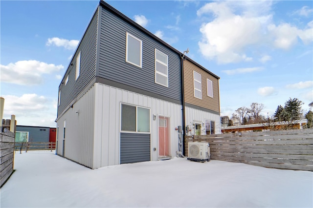 back of property with ac unit